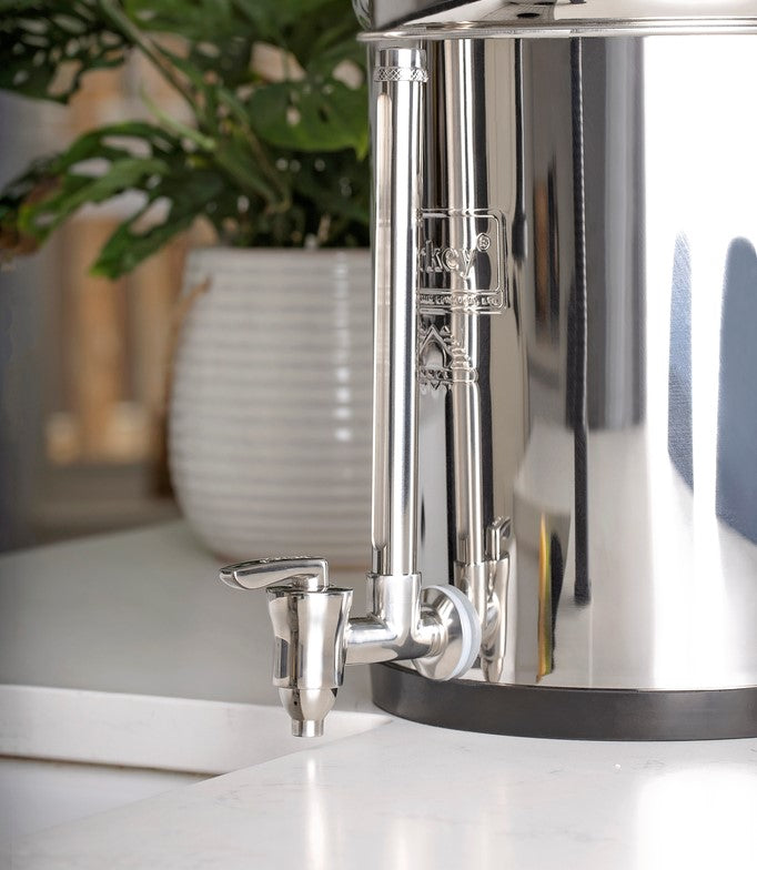 Stainless steel faucet with level control